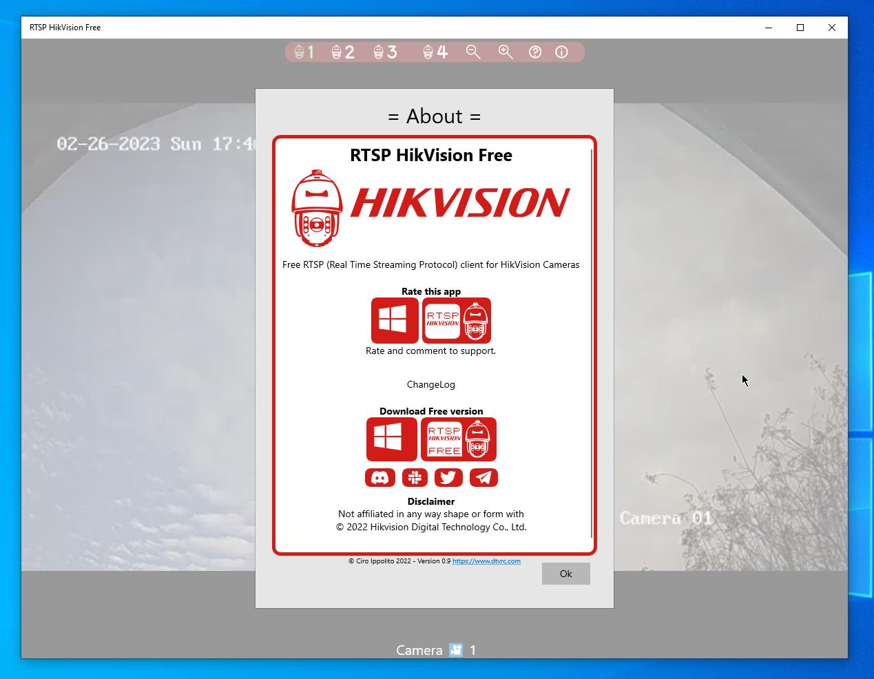RTSP Hikvision screenshot