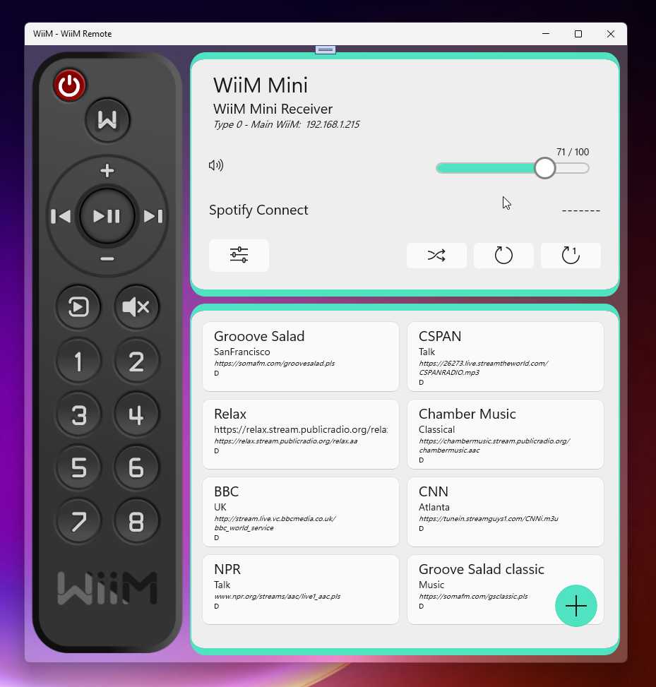 WiiM Remote screenshot